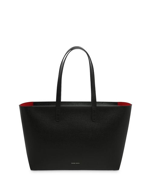

Маленькая кожаная сумка-тоут на молнии Mansur Gavriel, цвет Black