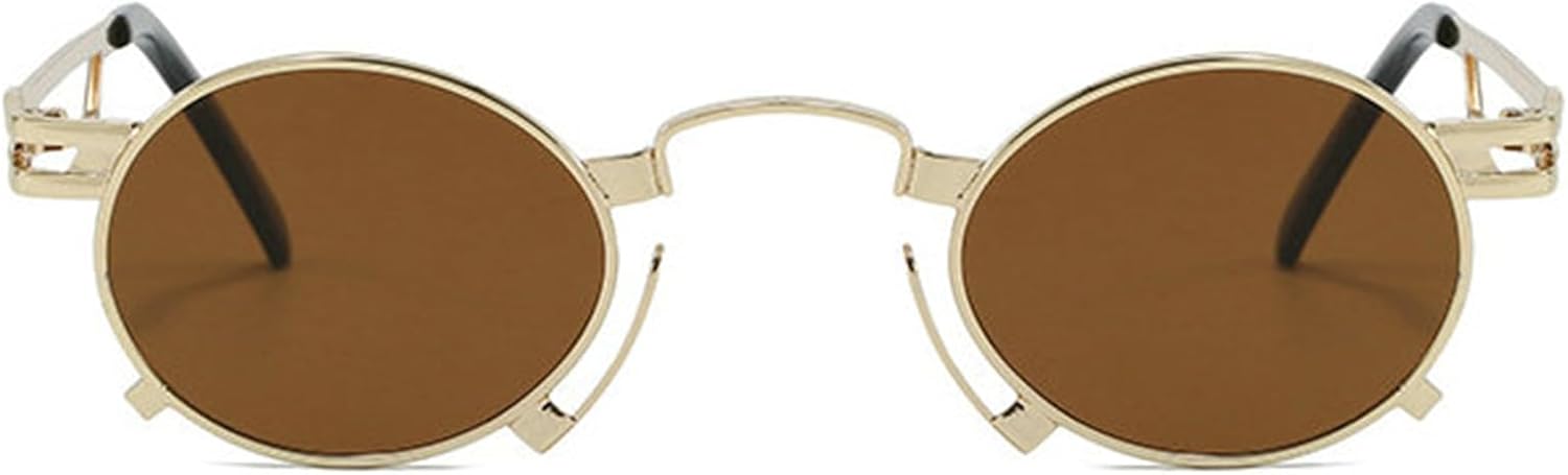 

Винтажные овальные солнцезащитные очки Helena для женщин, черные солнцезащитные очки для мужчин, модные в стиле 90-х, металл, хип-хоп, панк, солнцезащитные очки UV400, C3