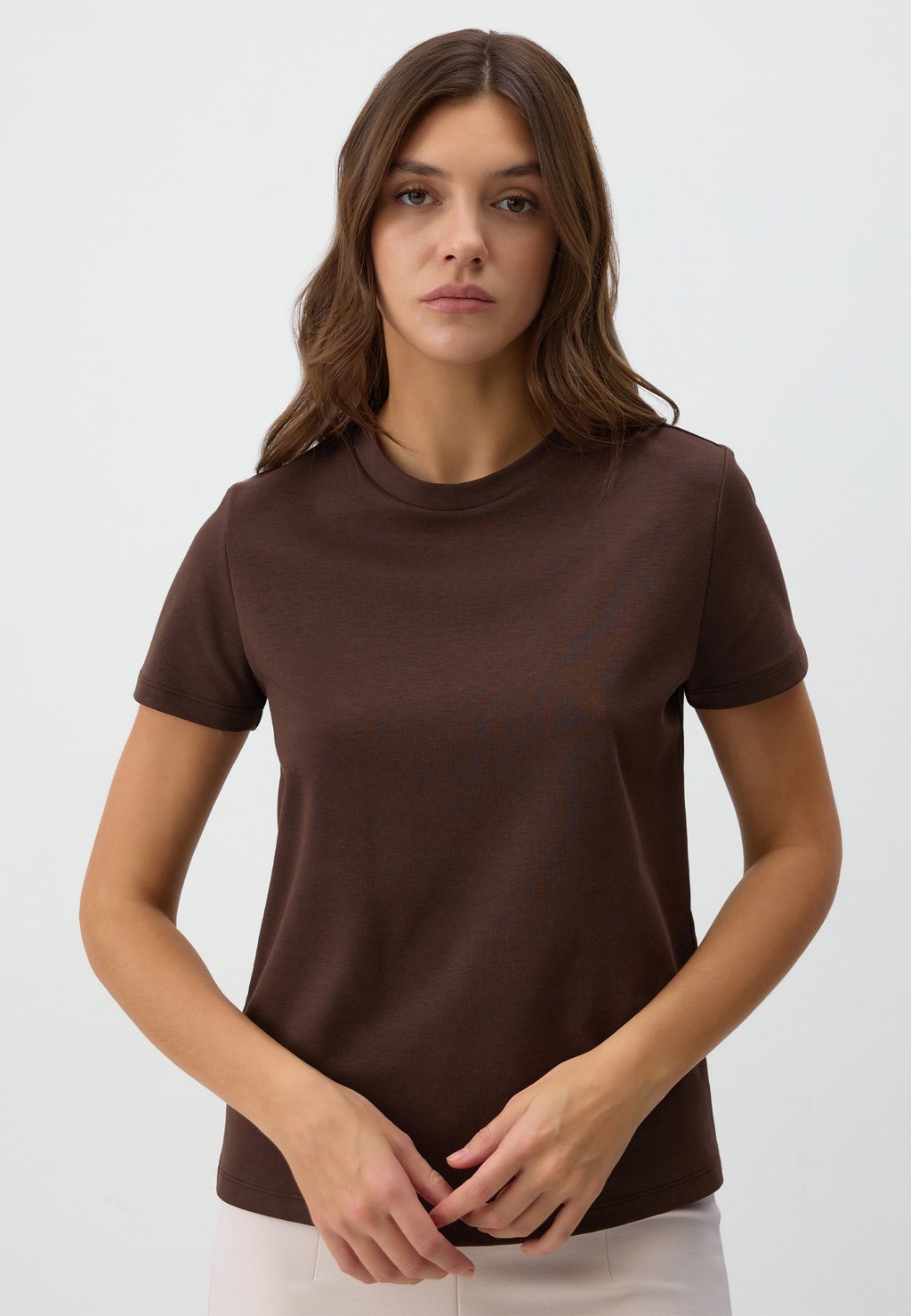 

Базовая футболка CREW NECK SHORT SLEEVE Jimmy Key, темно-коричневый