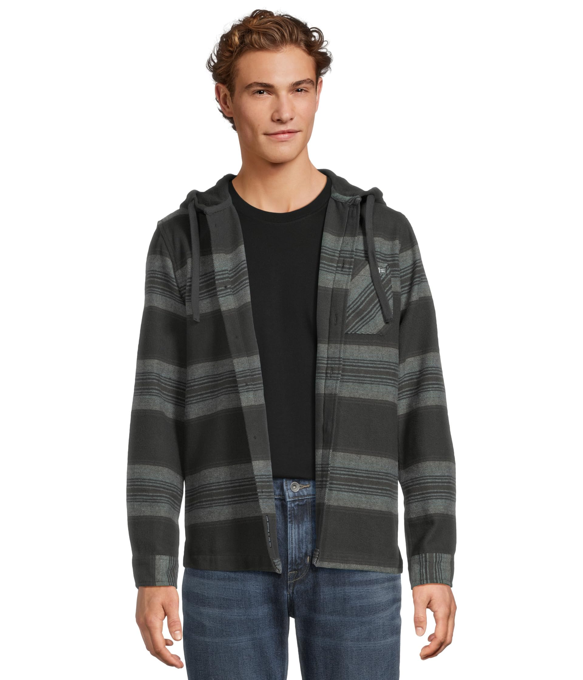 

Толстовка Salty Crew Outback Hooded Flannel, Coal