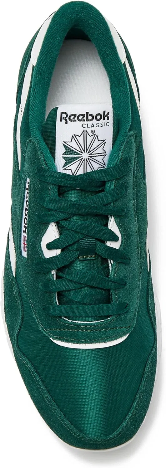 Мужские классические нейлоновые кроссовки Reebok для тенниса, Collegiate Green Collegiate Green White — фото 4