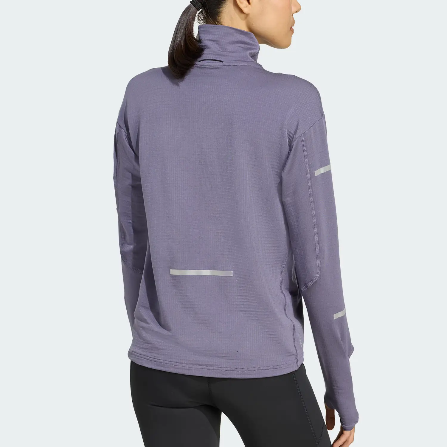 Футболка ClimaWarm женская Adidas, мягкий фиолетовый — фото 4