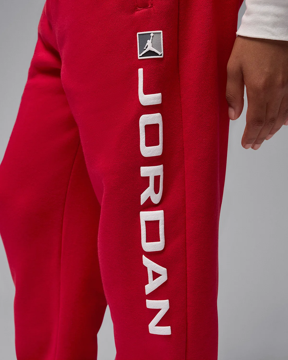 Детские флисовые штаны Baseline Jordan Essentials, Red — фото 4