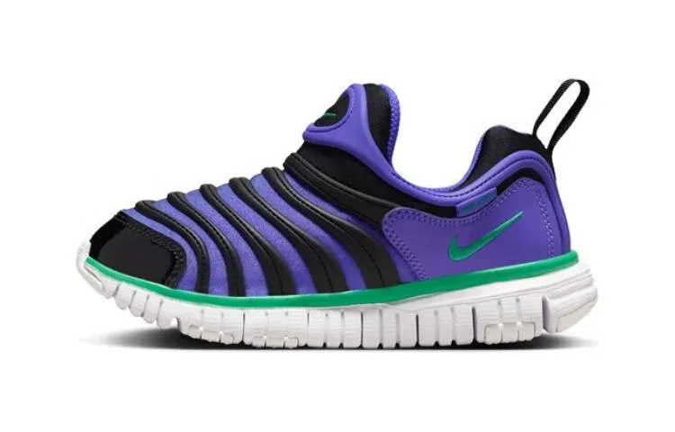 Nike Детские кроссовки Dynamo Free Abrasion Resistant низкие черно-фиолетовые для детей 3-7 лет