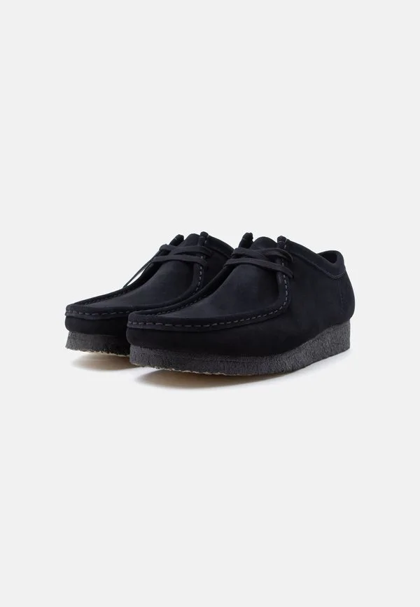 Повседневные кроссовки wallabee на шнуровке Clarks Originals, Black — фото 2