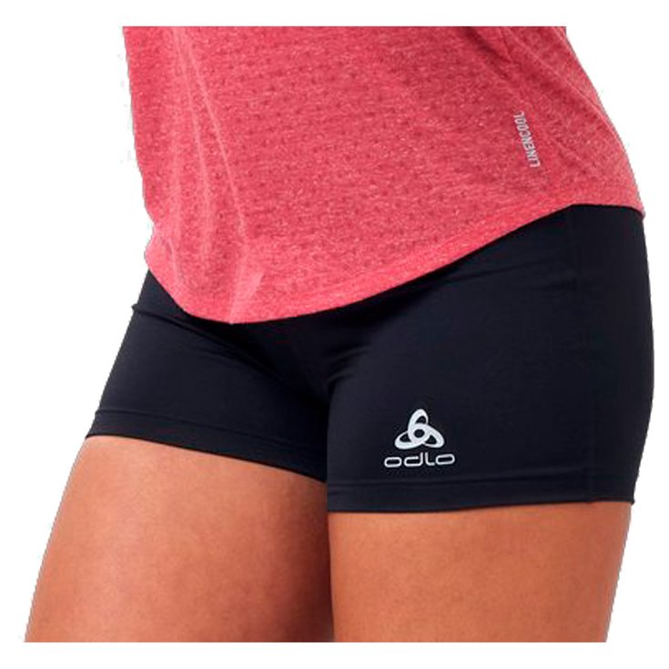 

Трейловые шорты, базовые леггинсы для спринтера, короткие, женские, черные - xs Odlo