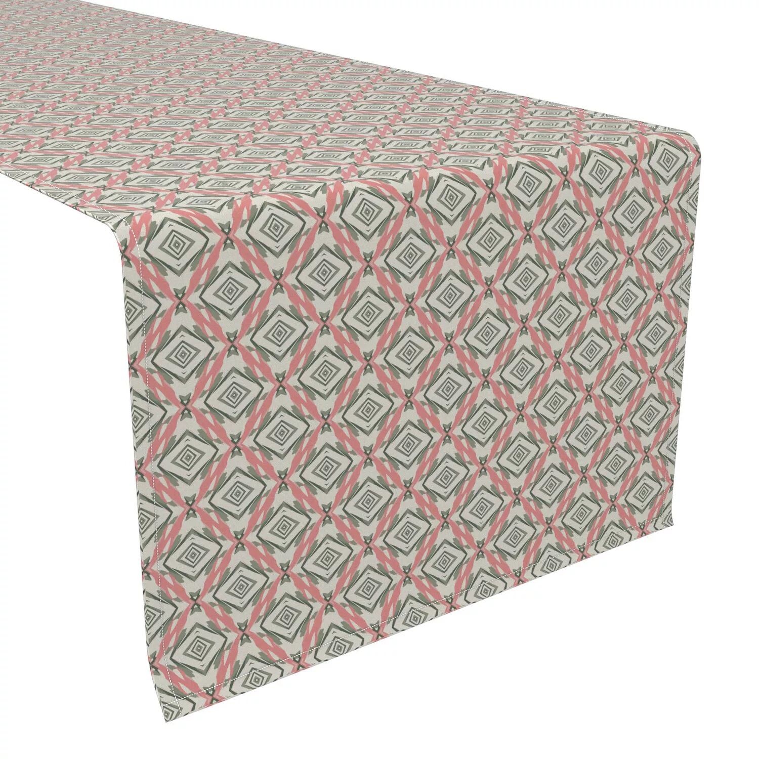 

Настольная дорожка, 100 % полиэстер, 14x108 дюймов, Modern Geometric.