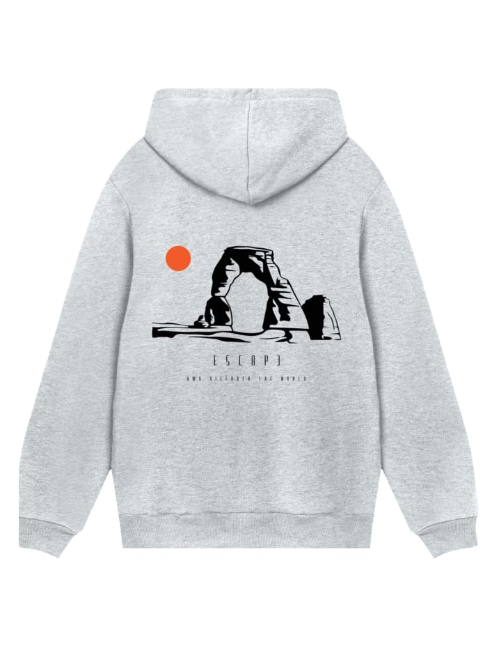 

F4NT4STIC Худи Escape Discover the World Savannah серого меланжевого цвета