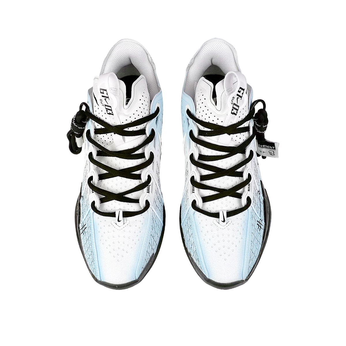 Nike Air Zoom G.T. Cut 3 Износостойкие противоскользящие низкие баскетбольные кроссовки Unisex Белый Синий — фото 4