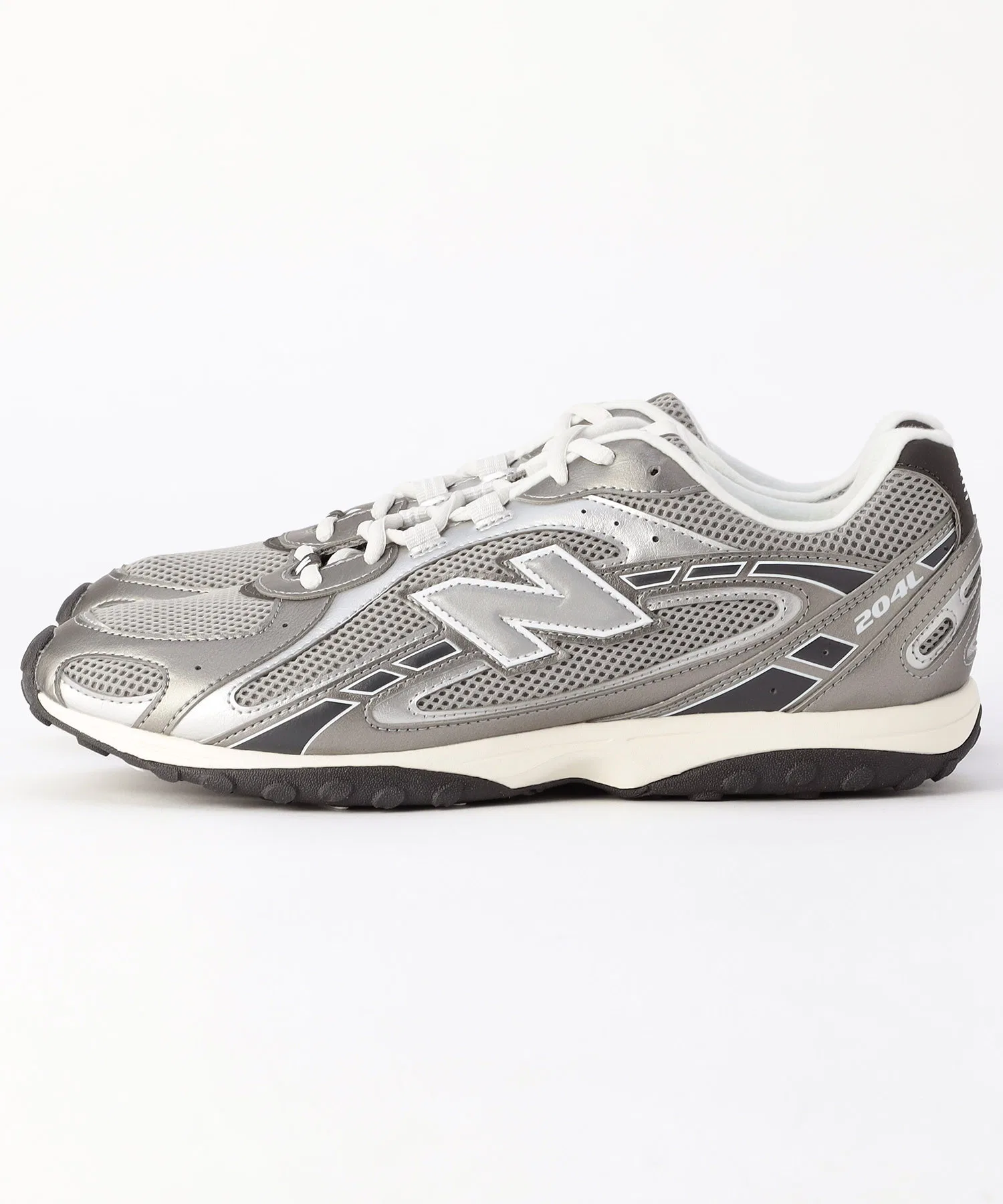 Мужские кроссовки New Balance U204L серебряные — фото 3
