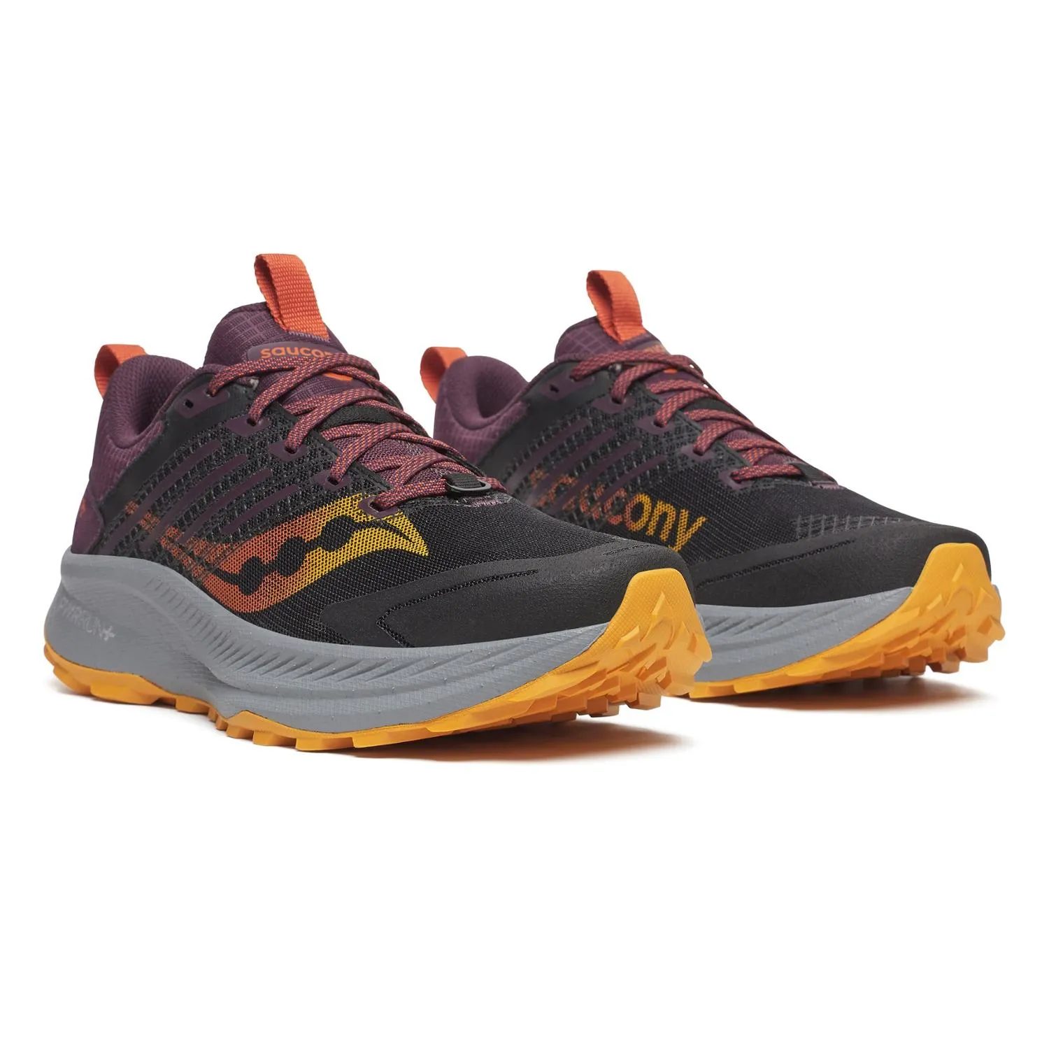 Мужские кроссовки для трейлраннинга Ride TR2 Saucony, Black/Autumn — фото 3