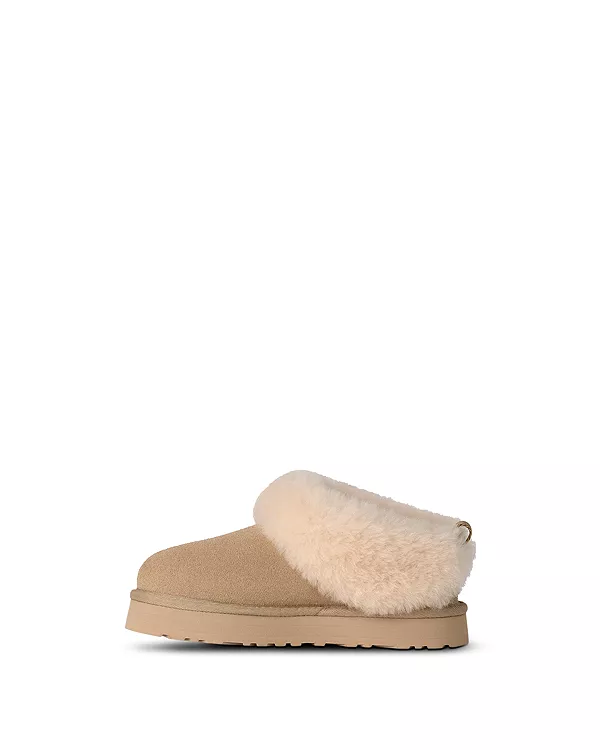 Детские тапочки Tazzelle для девочек - для малышей и для взрослых. Ugg, бежевый — фото 3