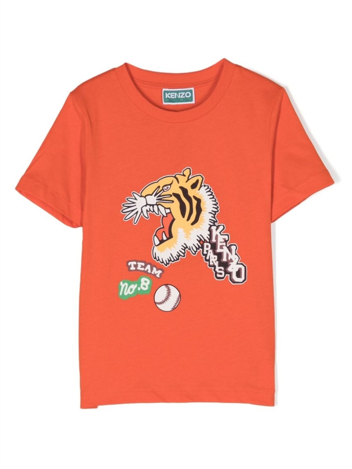 

Kenzo Kids футболка из органического хлопка с принтом, оранжевый