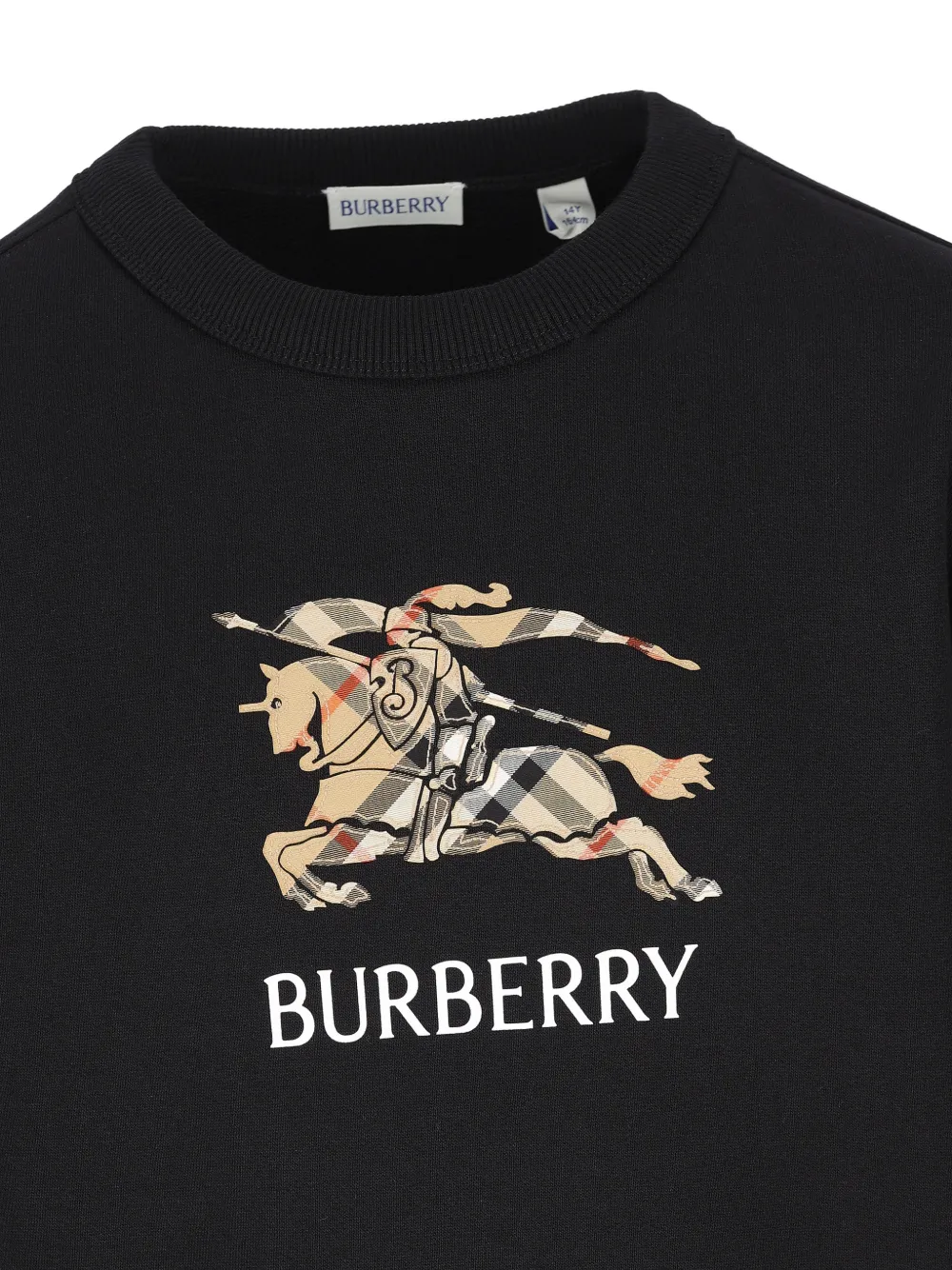 Свитер с принтом Burberry Kids, черный — фото 3