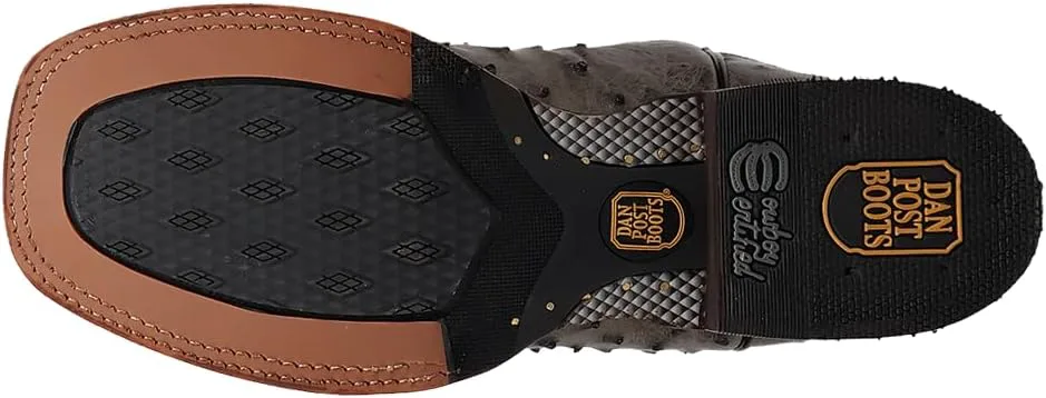 

Мужские сапоги Dan Post Mens Alamosa с вышивкой, квадратный носок, без шнуровки, средняя голень - коричневые, серый