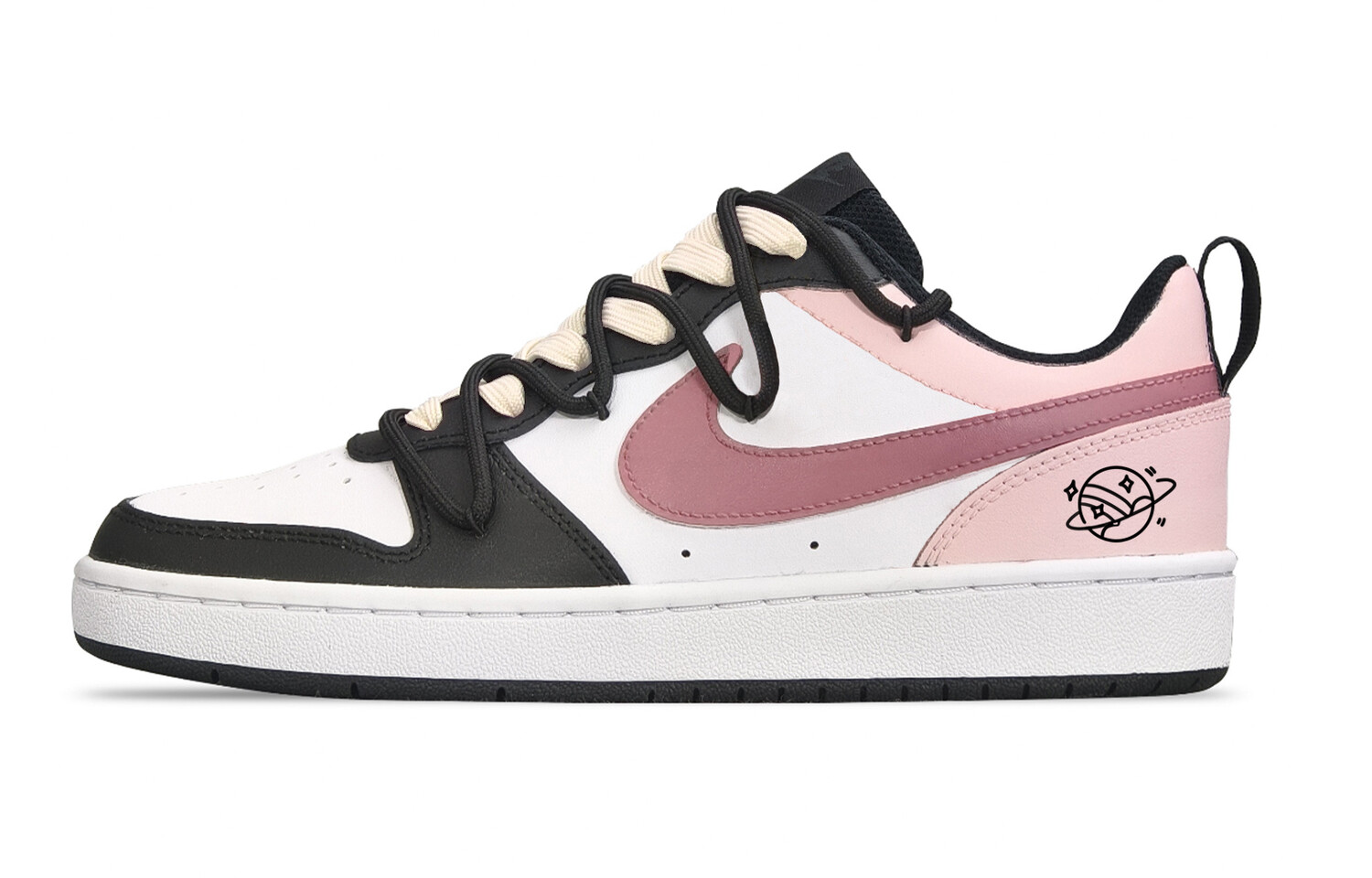 

Кроссовки Nike Court Borough Kids' Skateboarding Shoes Grade School, черный