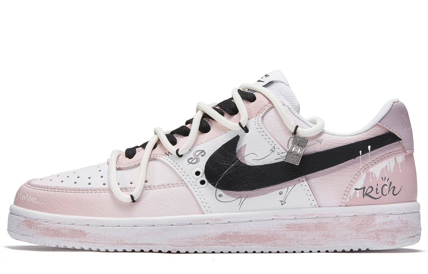 

Кроссовки Nike Court Vision 1 Skateboarding Shoes Men Low-top White, светло-фиолетовый