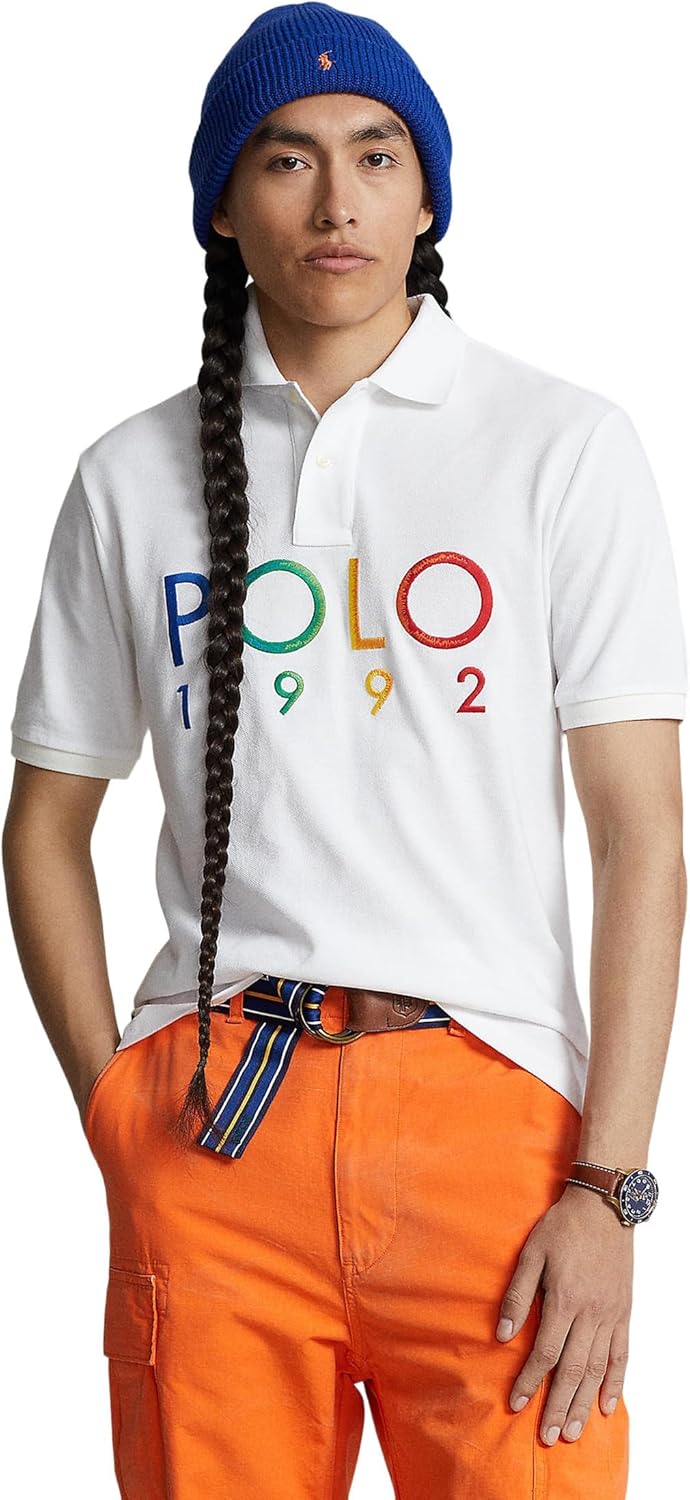 

POLO RALPH LAUREN Мужская классическая футболка-поло 1992 Mesh, White