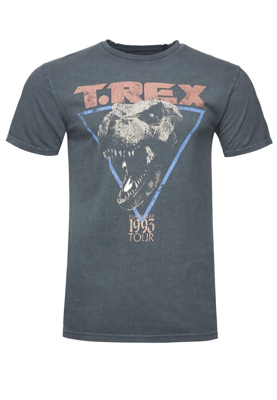 

Классическая футболка Recovered Shirt Jurassic Park T-Rex 1993, темно-серый
