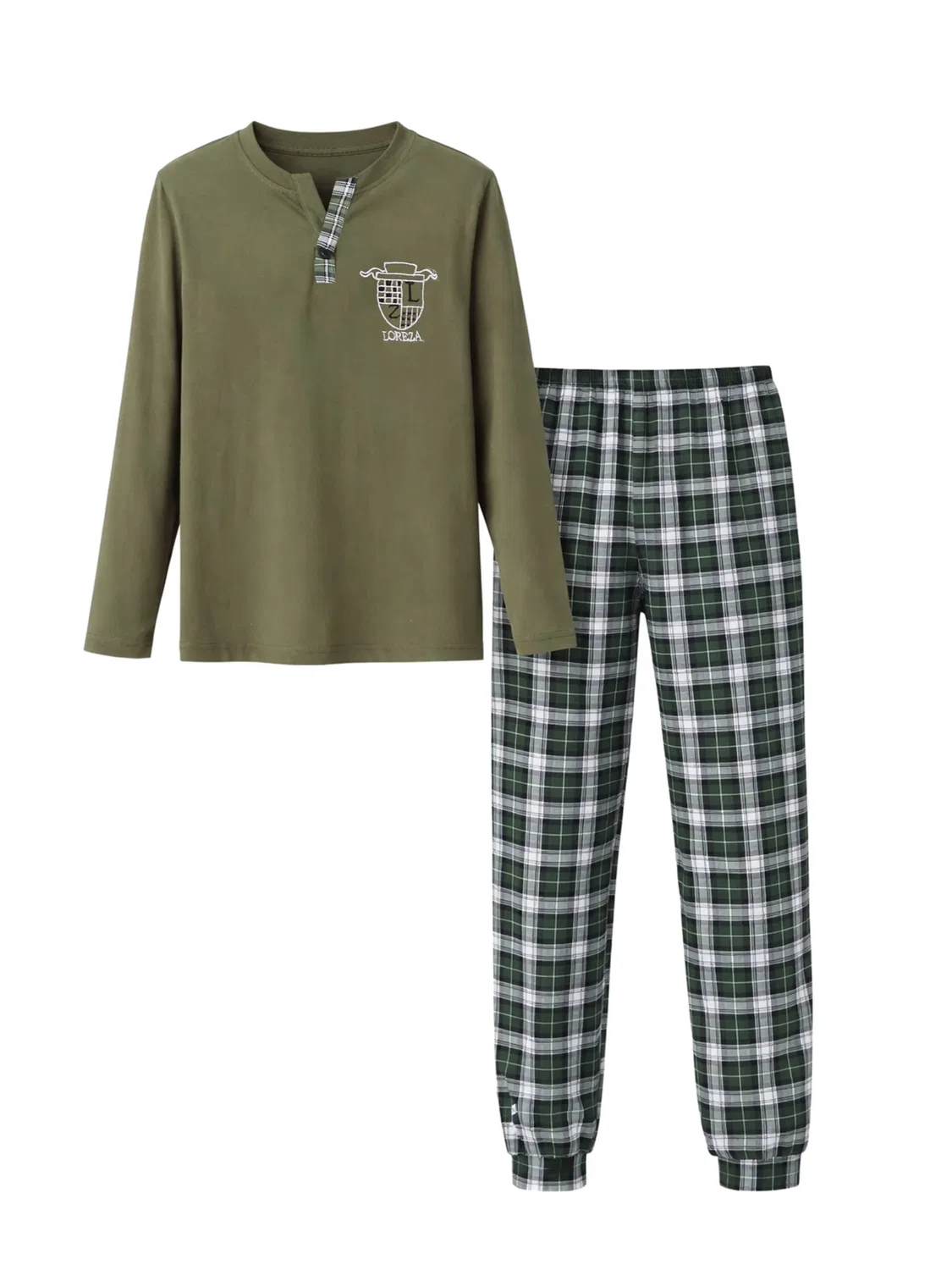 Пижама "Jungen Pajama Elijah" Loreza, Dark Green