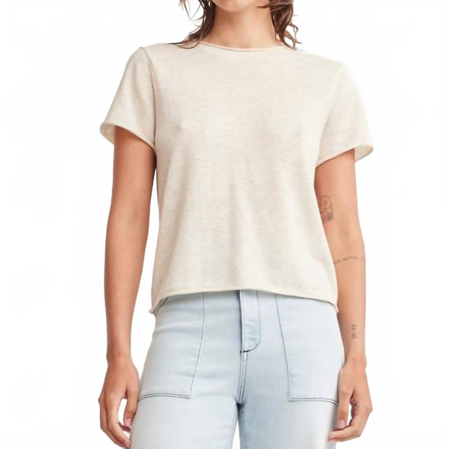 

Свитер-футболка Celine в цвете овсянка Self Contrast, Oatmeal