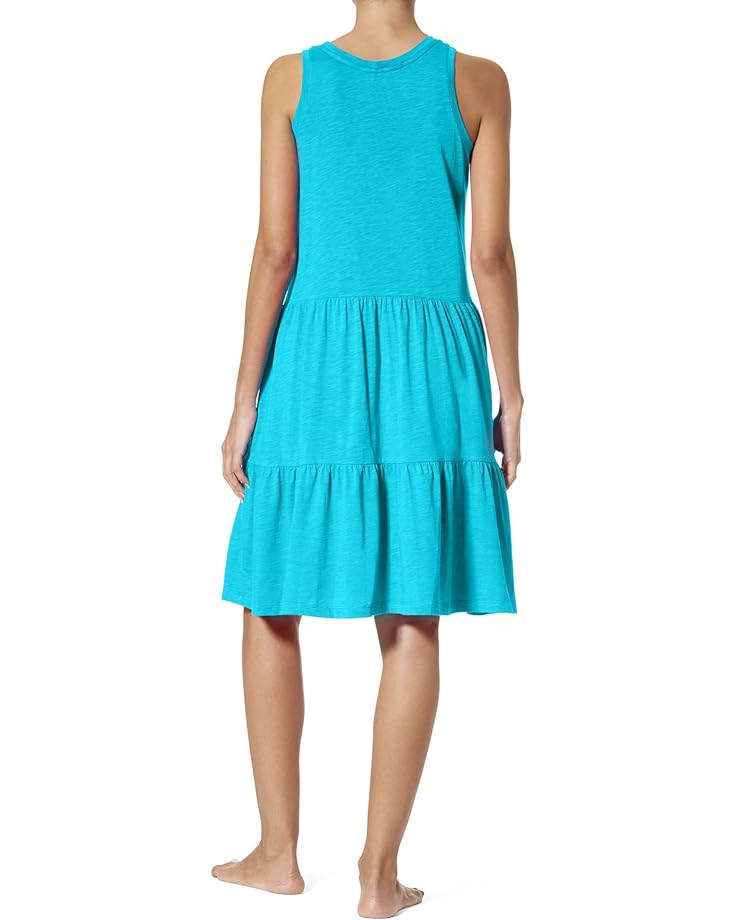 

Платье HUE Slub Tiered Lounge Midi Dress, цвет Scuba Blue