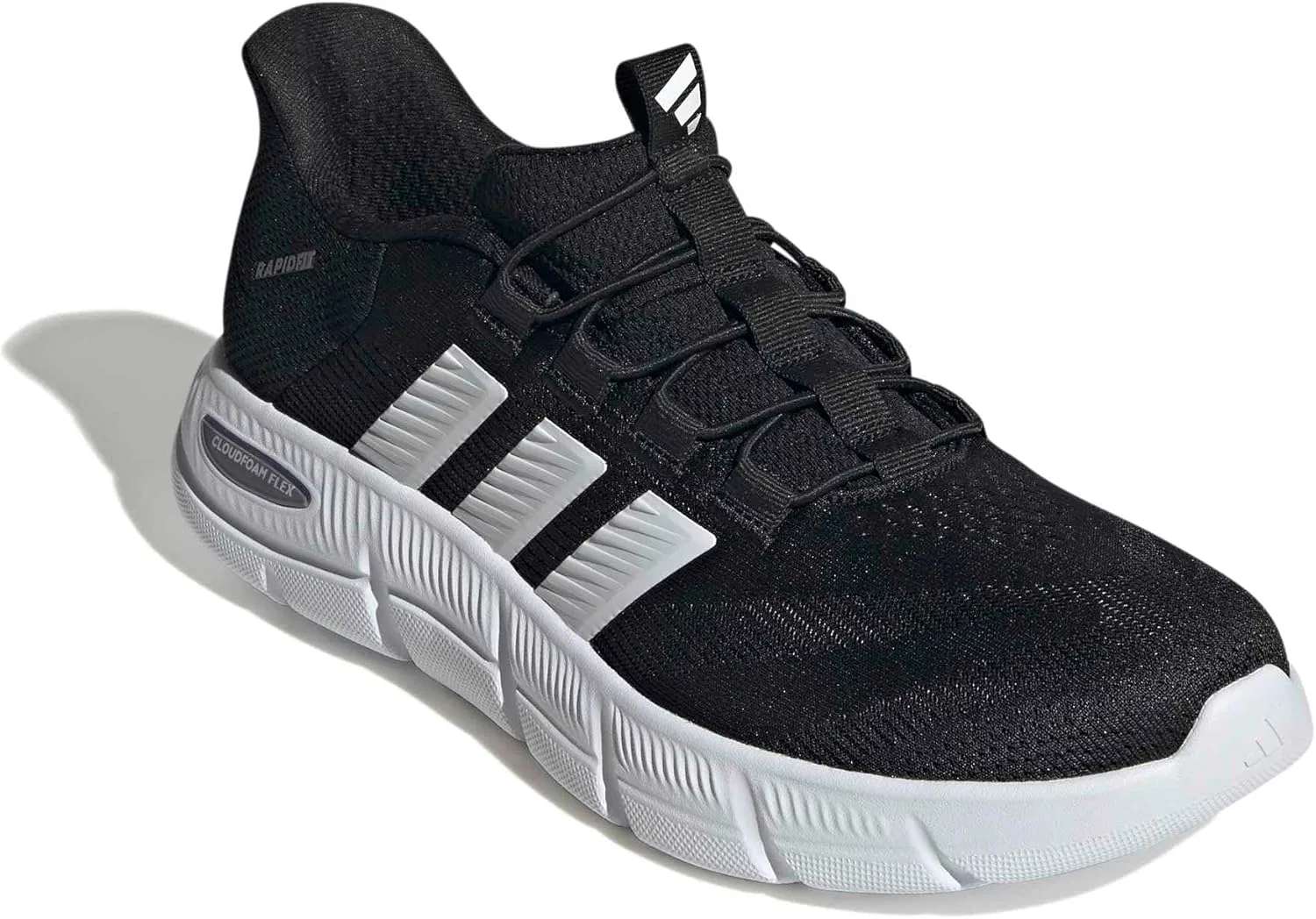 Кроссовки унисекс Adidas Cloudfoam Flex Rapidfit, Core Black Ftwr White Grey Three — фото 3