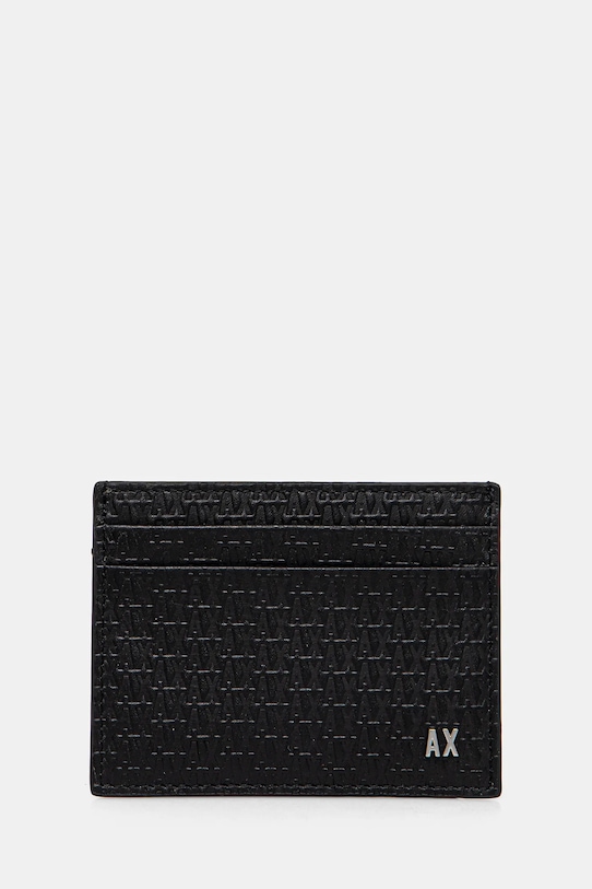 

Кожаный чехол для карт Armani Exchange, черный