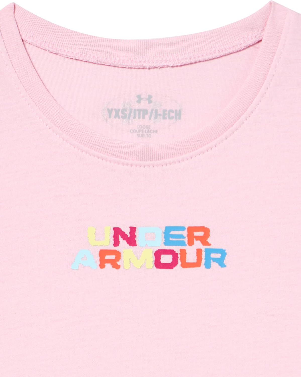 Under Armour Girls Rainbow Wordmark Tank Top, (647) Prime Pink/Shaded Fuchsia/Ether Blue — фото 2