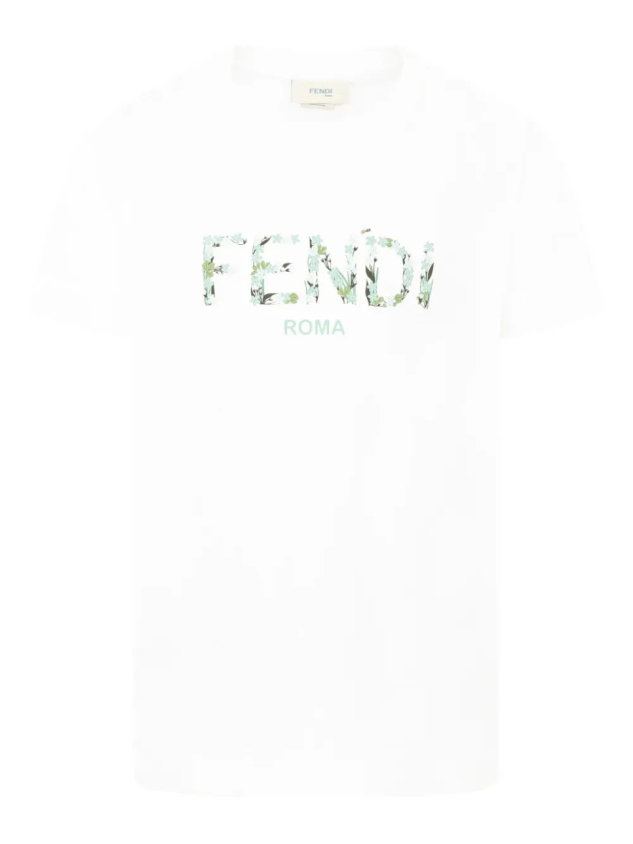 

Футболка с логотипом Fendi Kids, белый