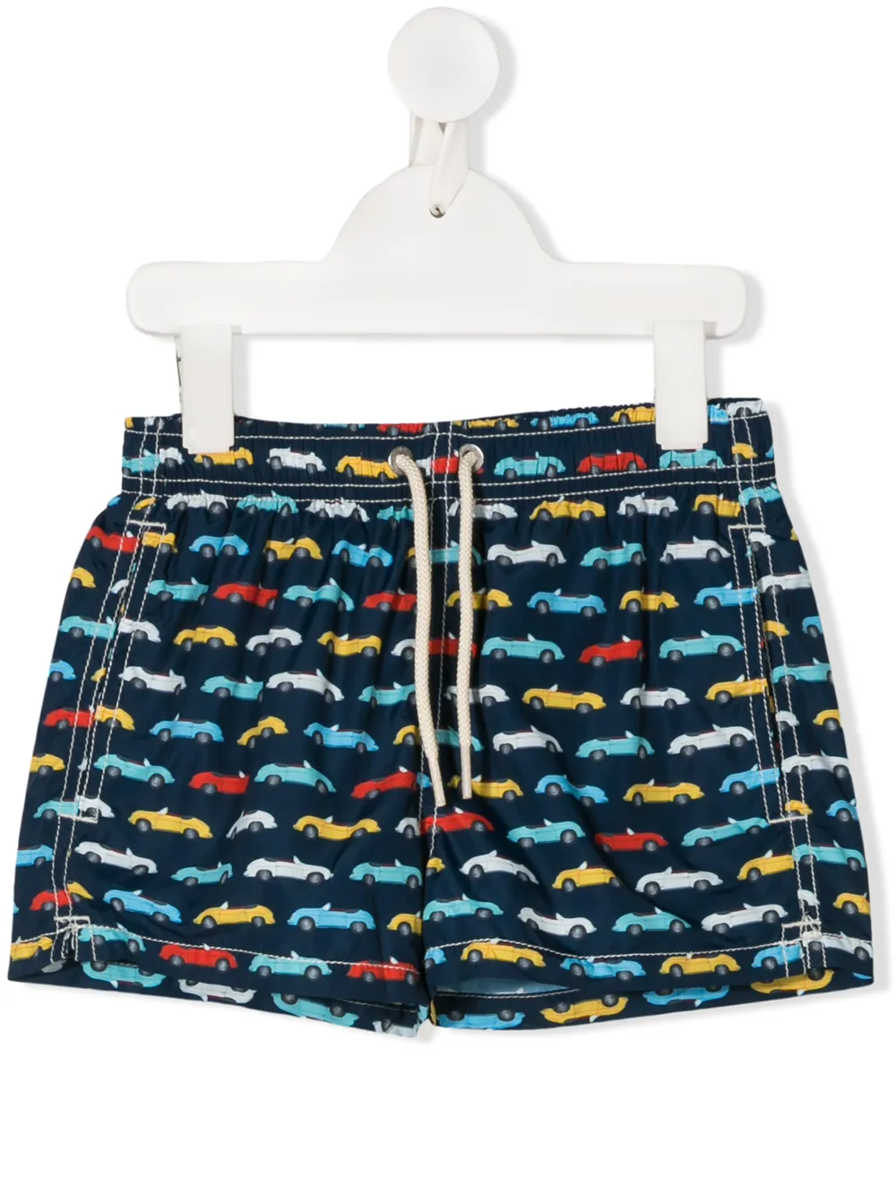 

Плавки-шорты с узором MC2 Saint Barth Kids, синий