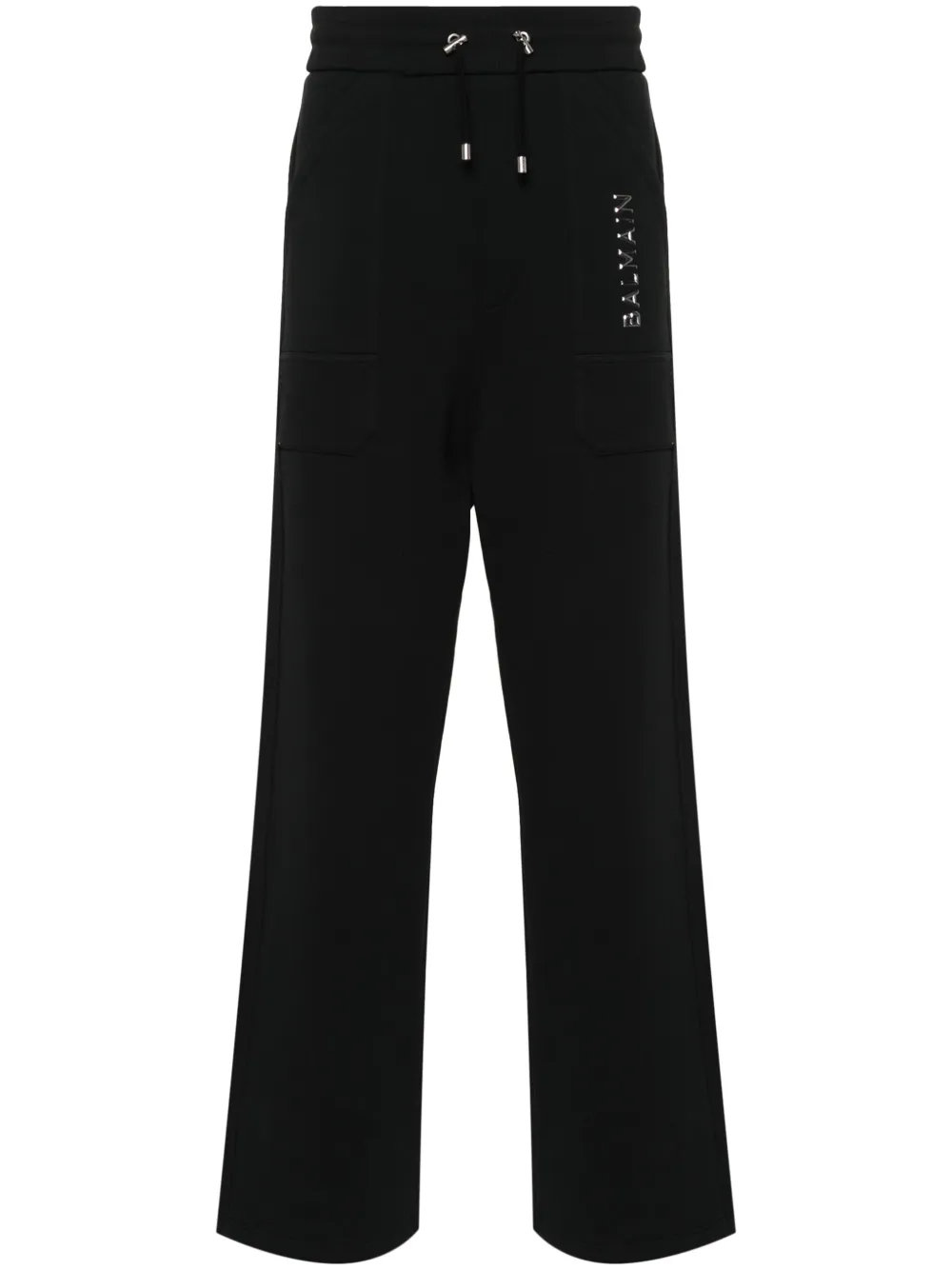 

Спортивные брюки широкого кроя BALMAIN, черный