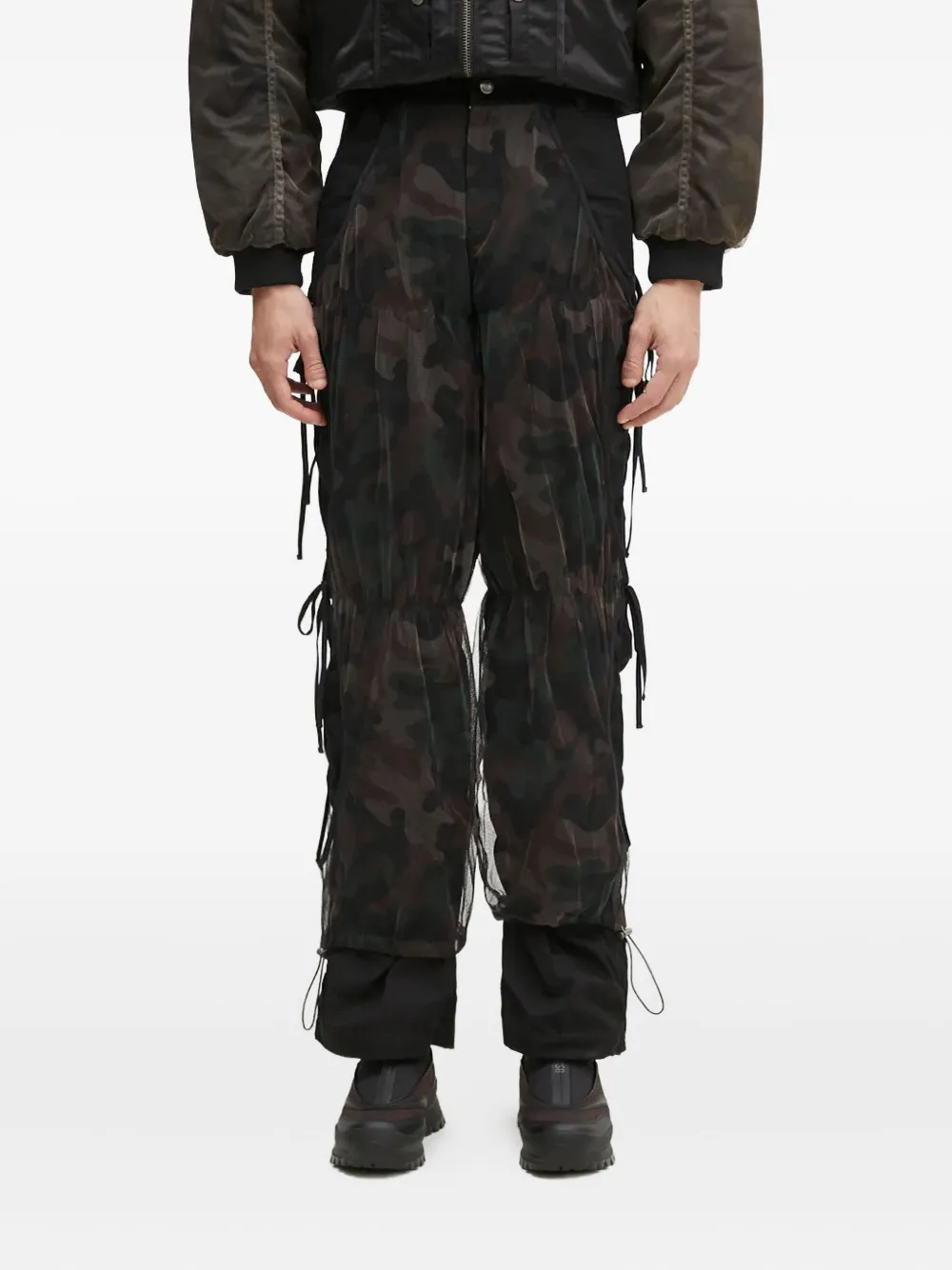 

Брюки Camouflage Mesh Layered Tying Andersson Bell, черный