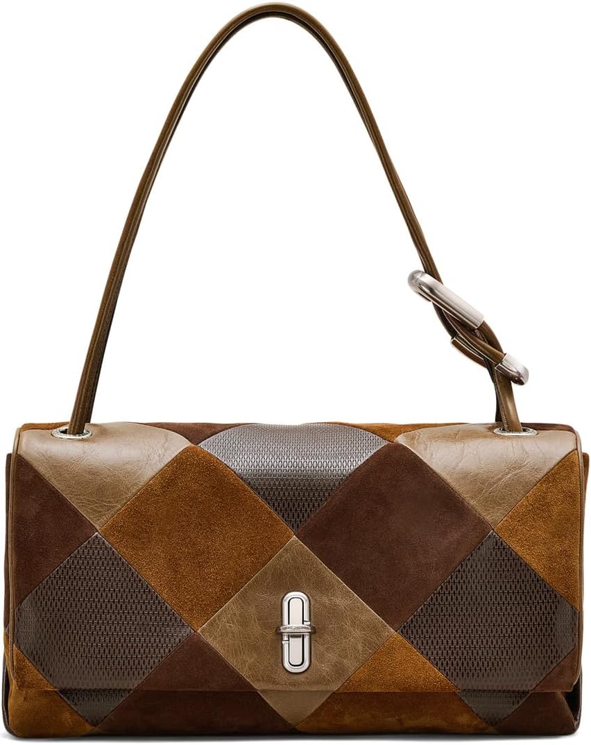 

Сумка Marc Jacobs The Suede Patchwork Large Dual Bag, цвет Brown Multi