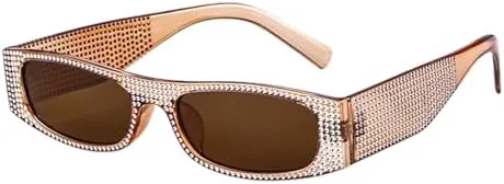 

Винтажные прямоугольные солнцезащитные очки со стразами для женщин, маленькая оправа, бриллиантовые солнцезащитные очки, ретро-очки, узкие очки MTZJH, C10