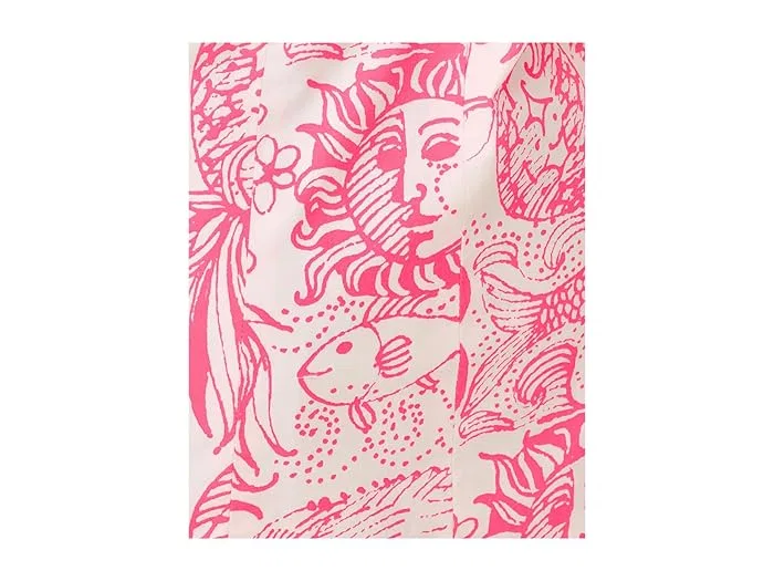 Платье цветочное Mini Wister Dress Lilly Pulitzer Kids, Cherry Blossom Pink Fleur De Lilly — фото 3