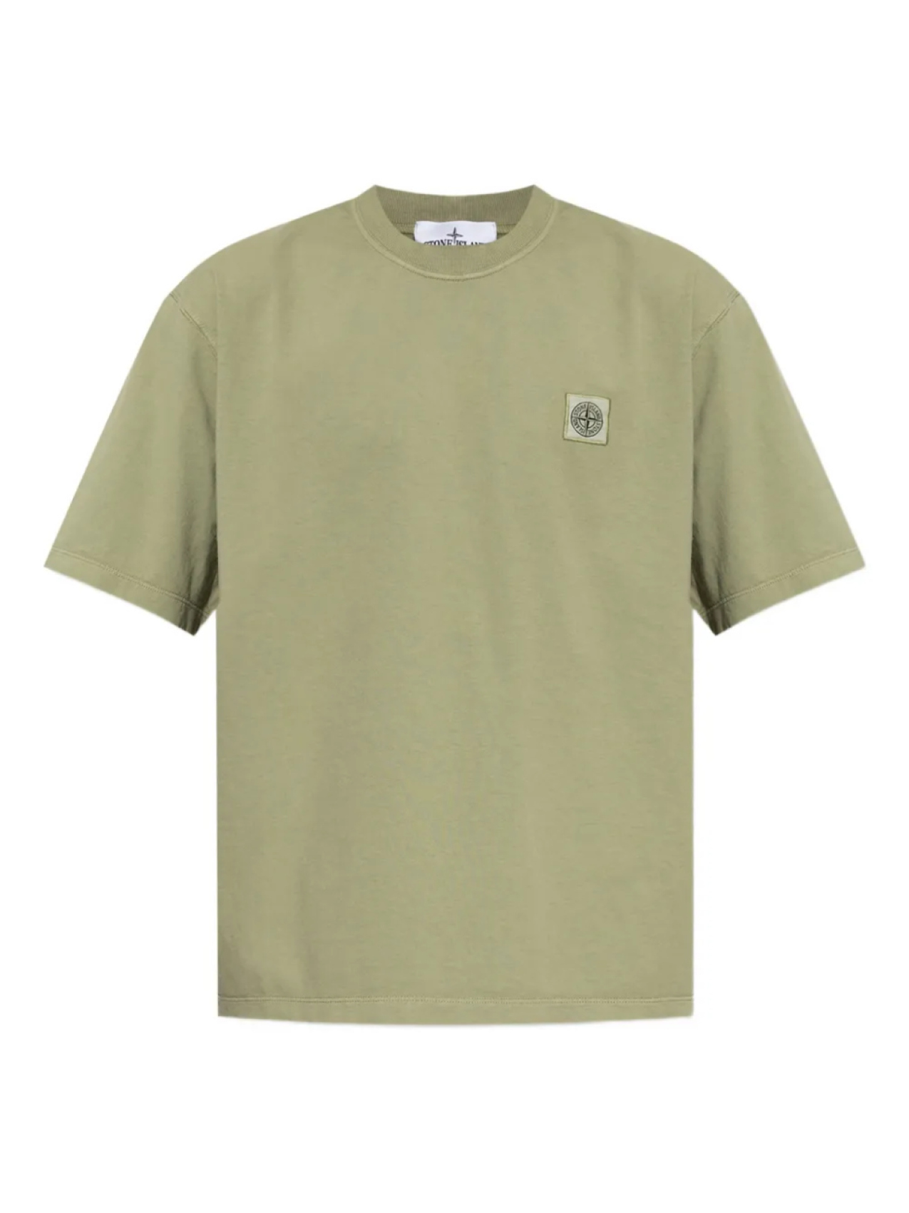 

Футболка из хлопка с нашивкой-логотипом Stone Island, зеленый