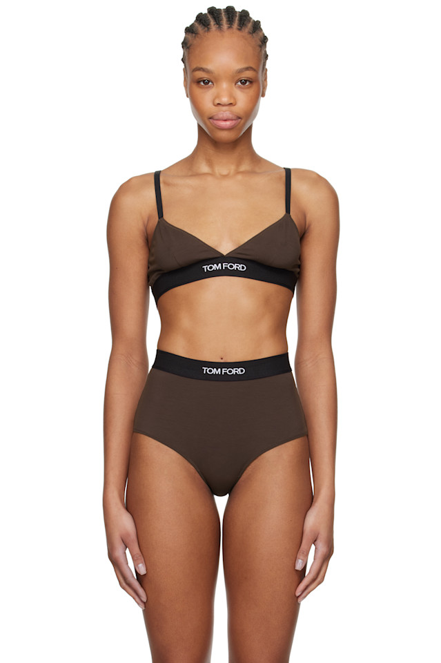 

Модель Modal signature bra Tom Ford, коричневый