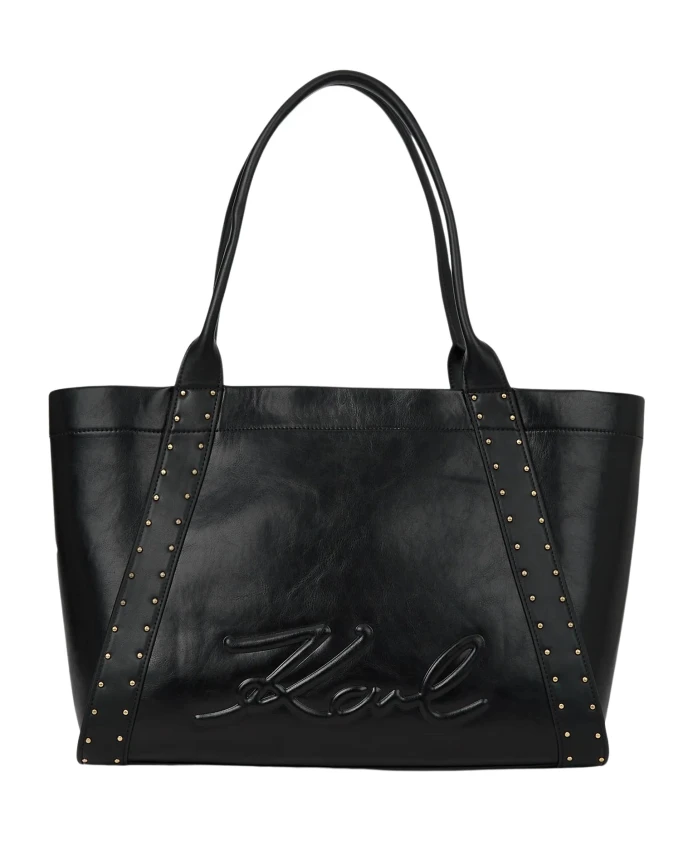 

Средняя сумка-тоут K/Ville с заклепками Karl Lagerfeld, черный