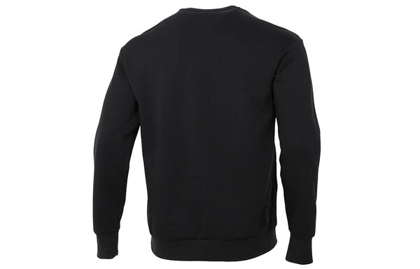 Толстовка adidas Wj Swt Logo Printing Sports Round Neck Pullover Black, черный — фото 2