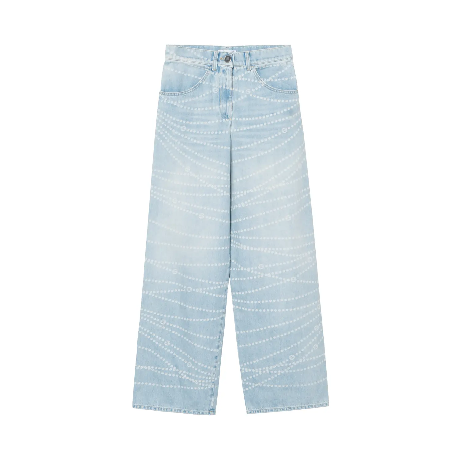 

CHANEL Джинсы 25P Spring Summer Preview Collection женские синие белые