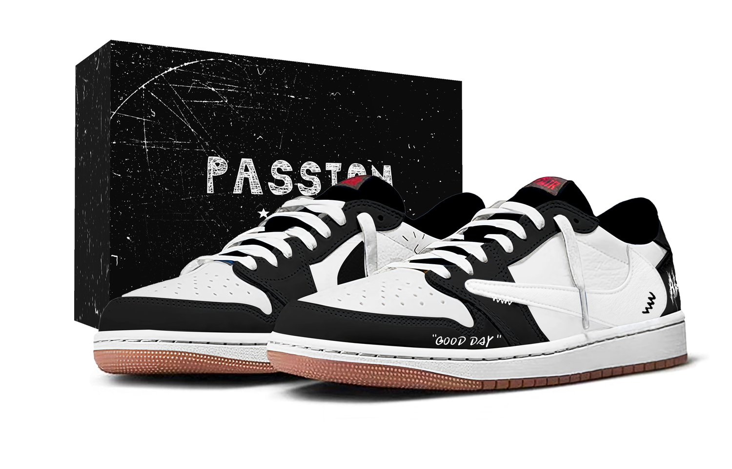 

Jordan Кроссовки Travis Scott x Air 1 Dark Night Hype, низкие, с застежкой-крючком, износостойкие, винтажные баскетбольные кроссовки