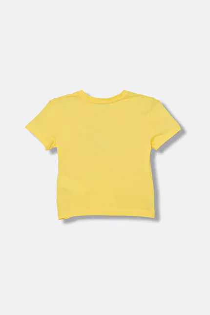 Футболка детская с коротким рукавом United Colors of Benetton, желтый — фото 2