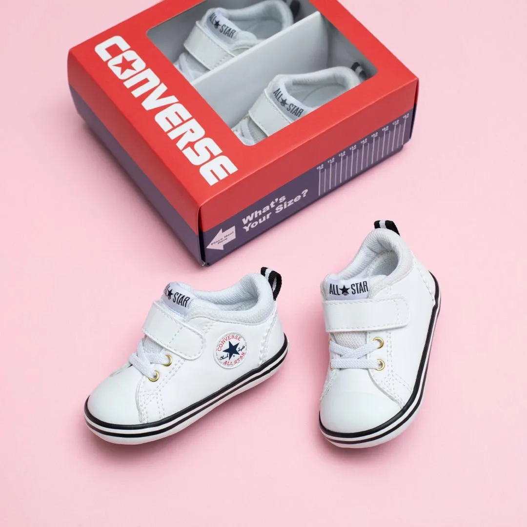 Кроссовки Мини-звезда V-1 Converse, White/Gold