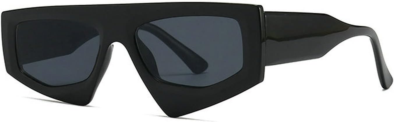 

Солнцезащитные очки COTIA в стиле ретро, ​​неровная квадратная форма, женские, модные, с ярким леопардовым принтом, защита от УФ-излучения UV400, мужские, с толстой оправой и градиентным переходом цвета, Black Grey