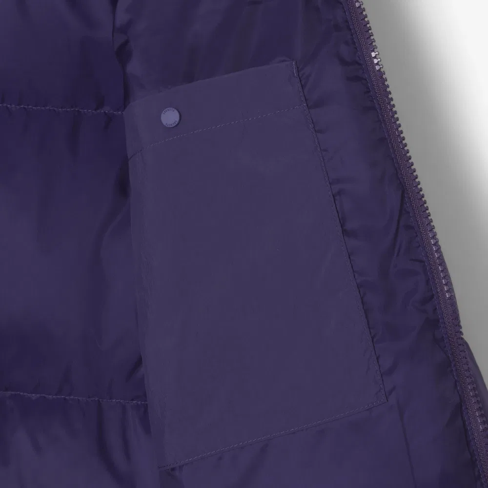 Куртка Lacoste пуховая короткая с капюшоном, фиолетовая — фото 4