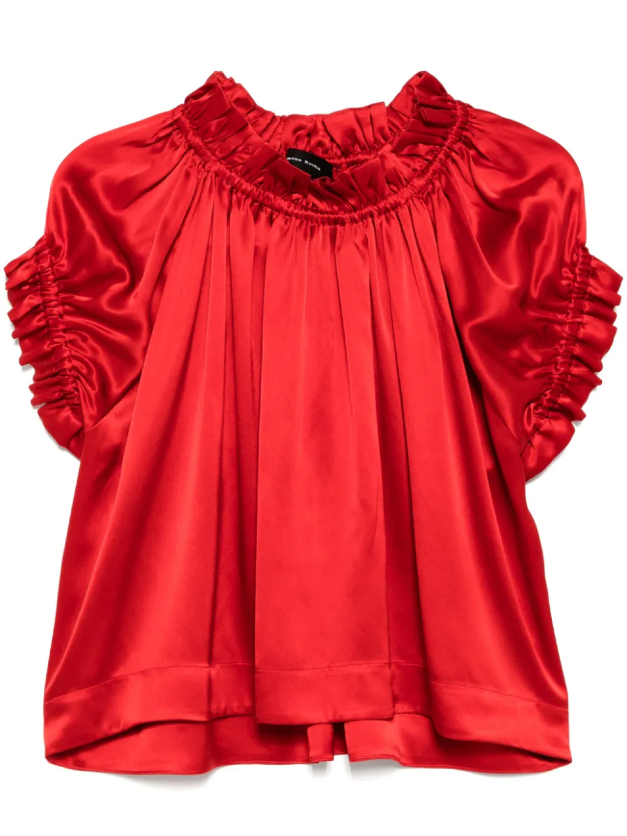 

Simone Rocha топ с эластичным поясом и оборками, красный
