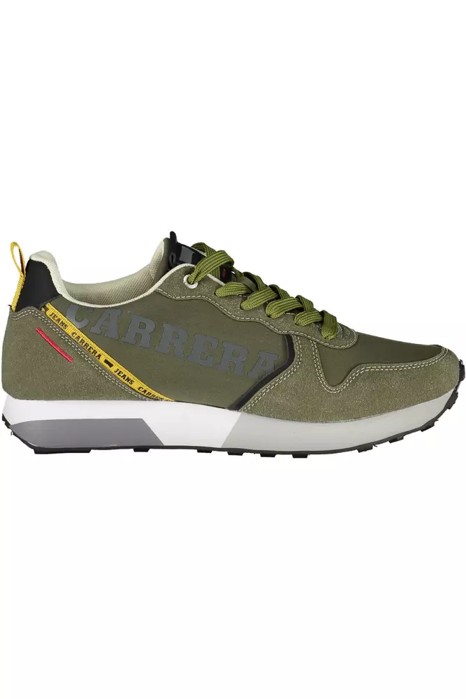 

Зеленые мужские кроссовки из эко-кожи Carrera