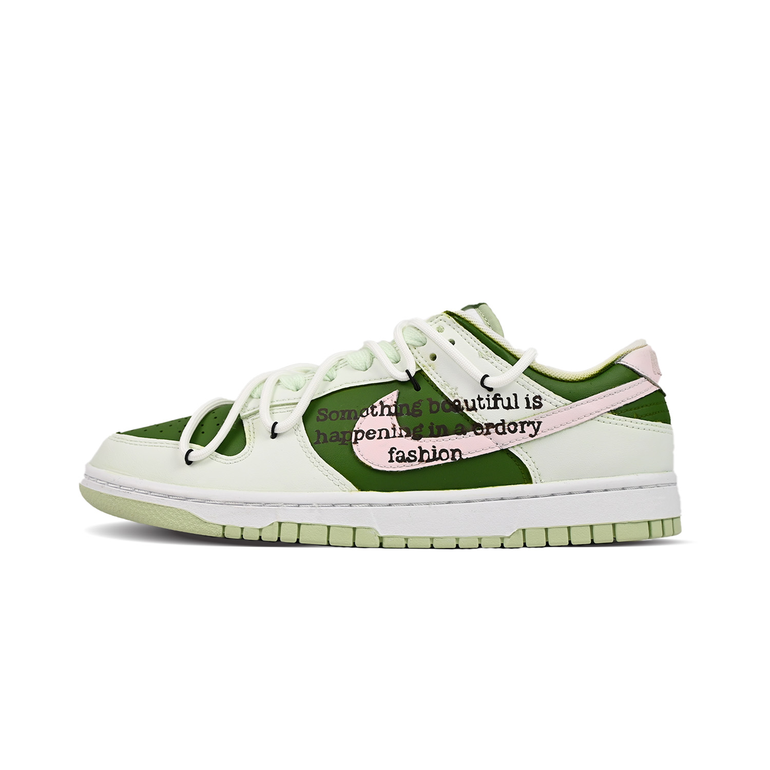 

Кроссовки Nike Dunk Skateboarding Shoes Men Low-top Green/gray, хаки