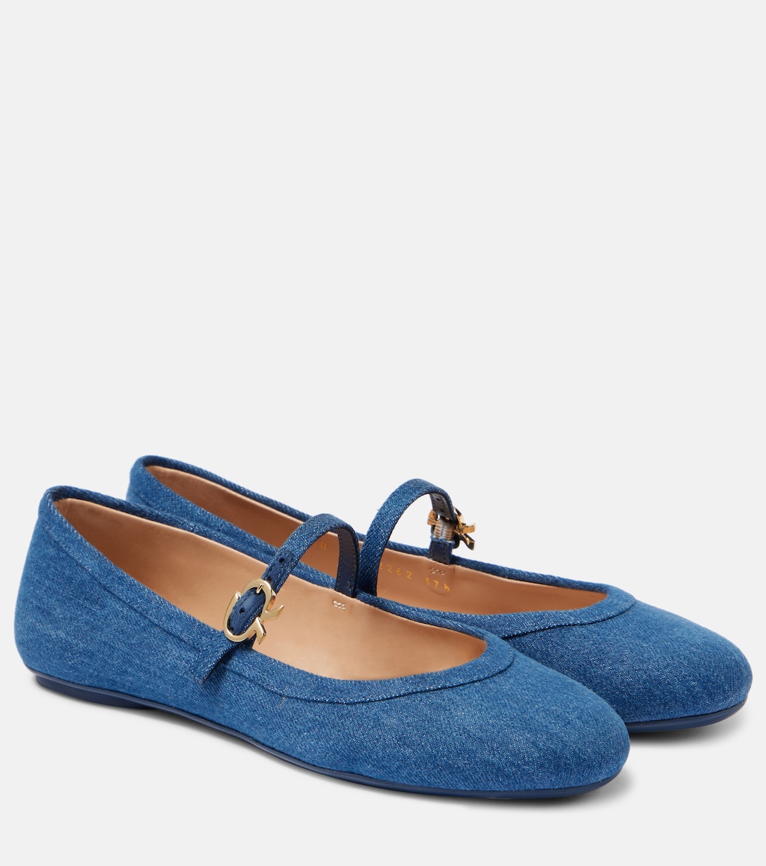 Туфли Мэри Джейн от Carla Denim Gianvito Rossi, Mid Blue